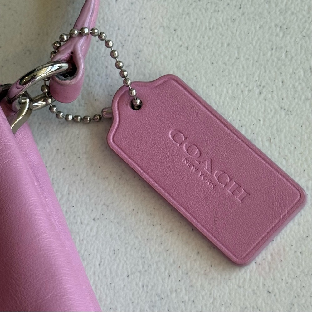 Coach Crosby 36552 Pink Crossbody Calf Leather Double Zipper TurnLock Purse - Picture 14 of 16